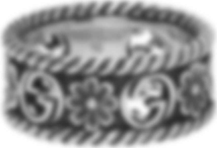 gucci silver flower ring