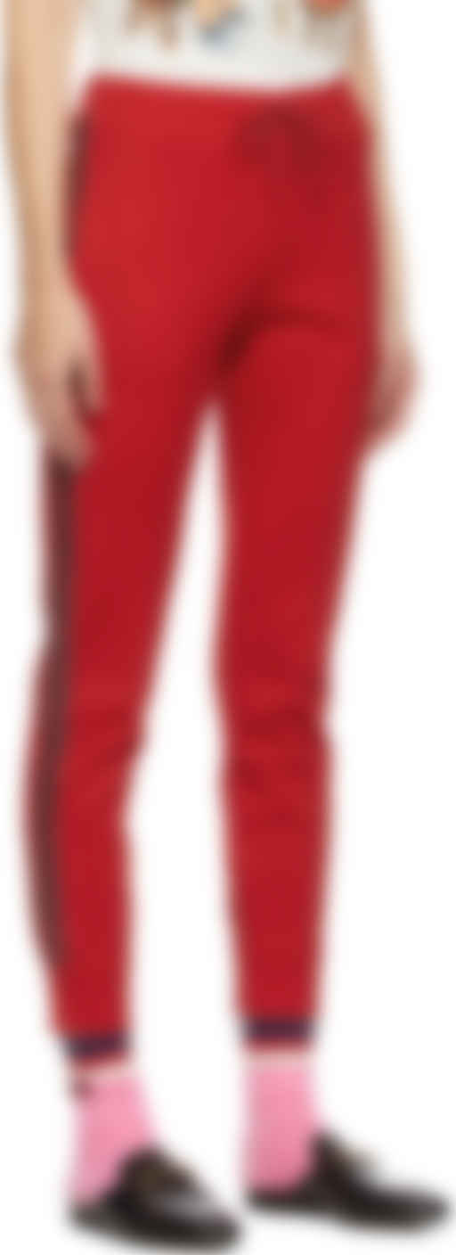 gucci pants red