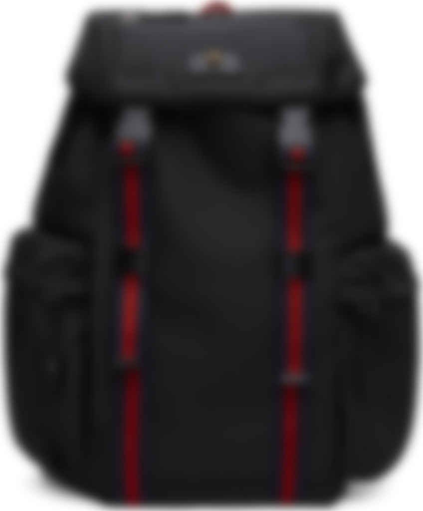 gucci black techno canvas backpack