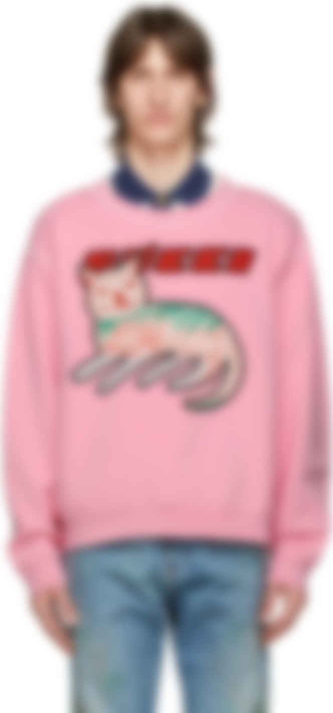 pink cat sweatshirt