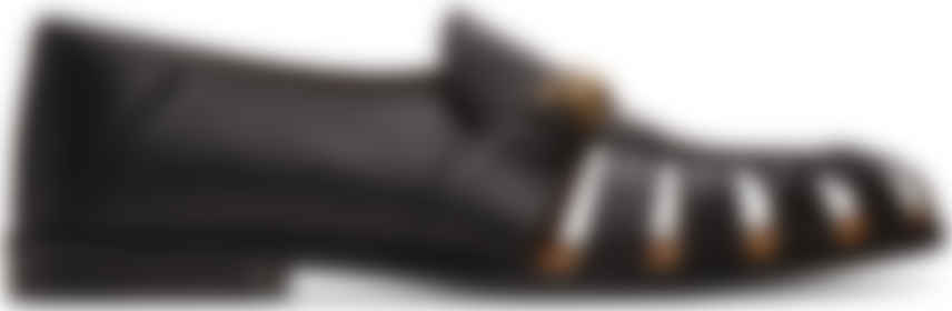 leather loafer with interlocking g horsebit