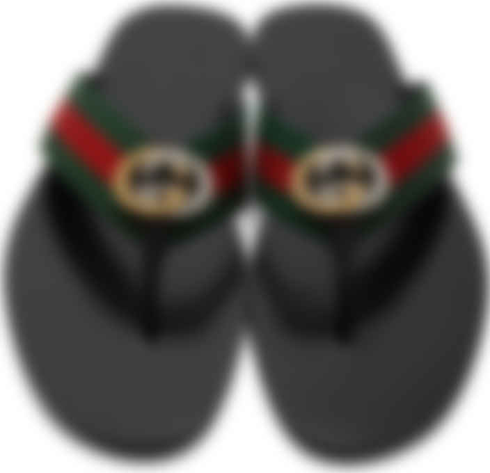 red and green sandals