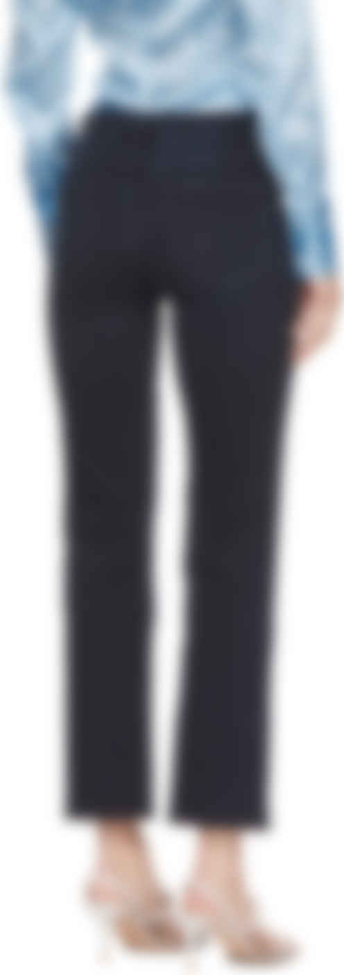 frame le high straight raw edge