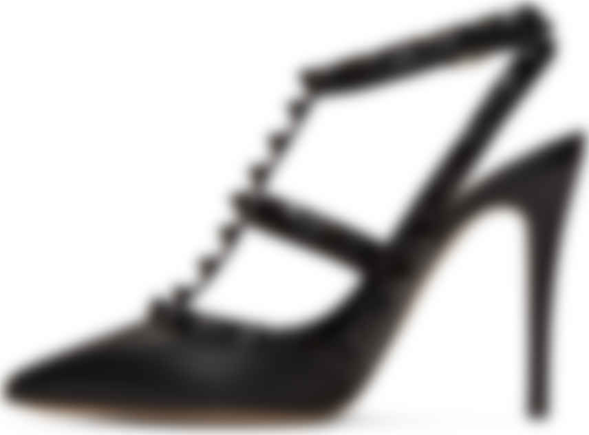 black valentino garavani tonal rockstud heels