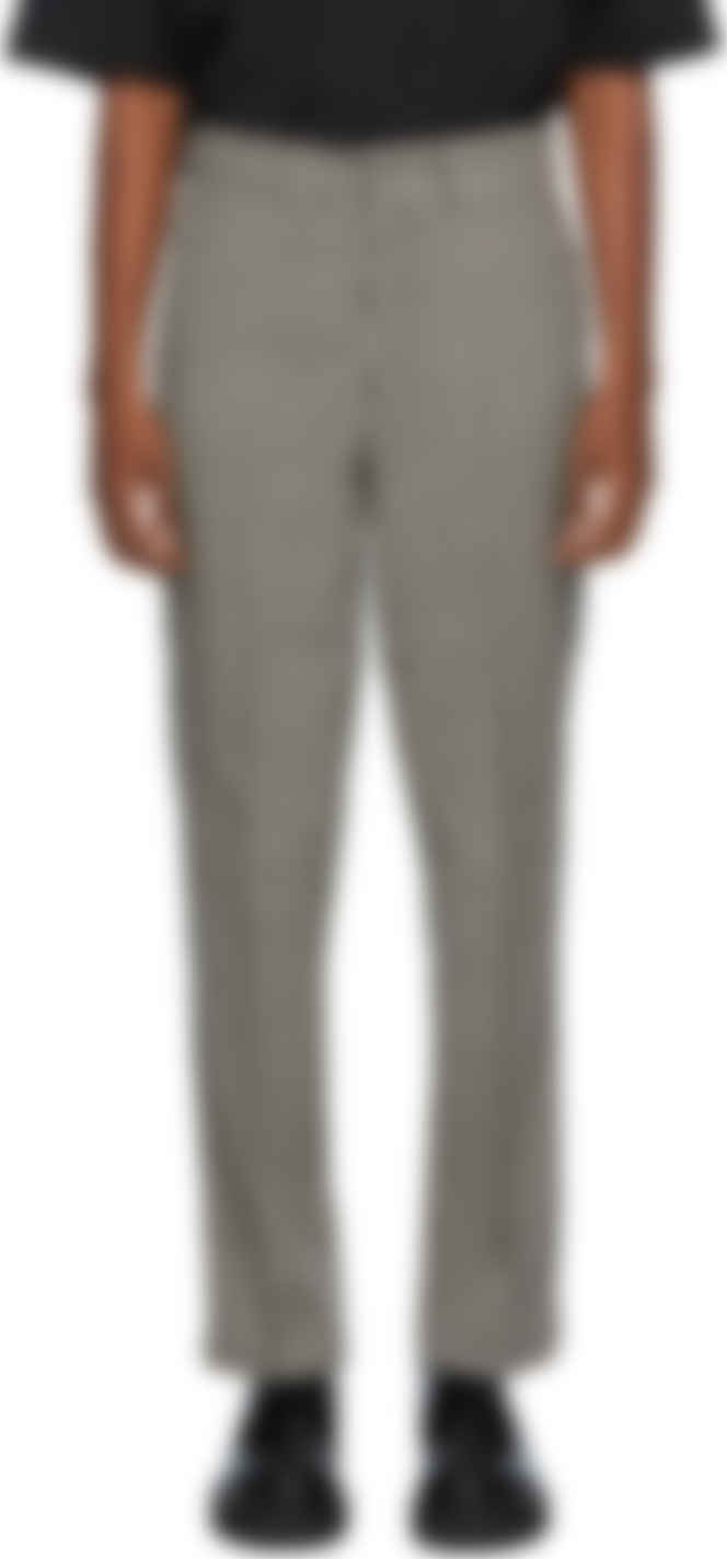 black tweed pants