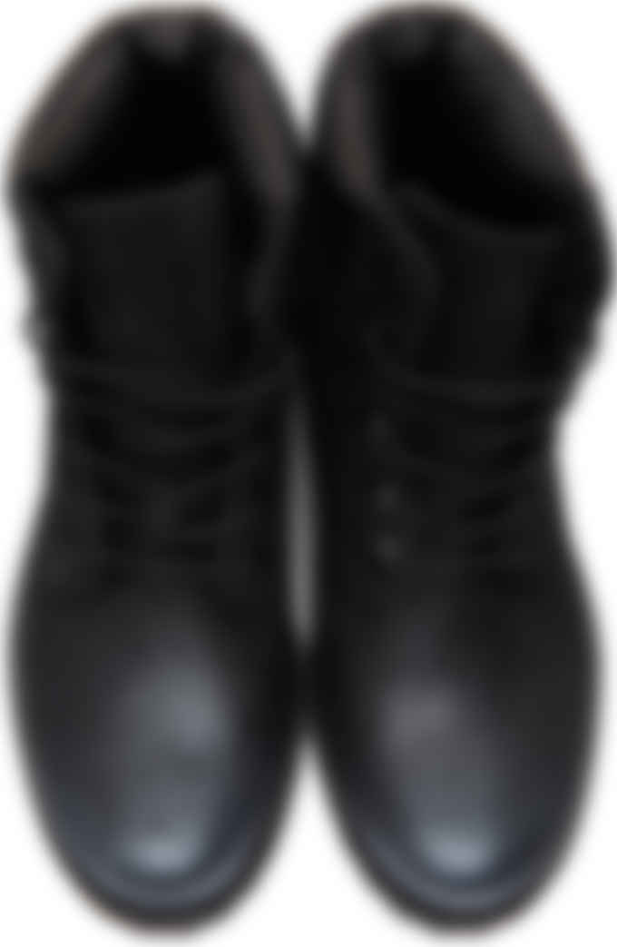 timberland black lace up boots