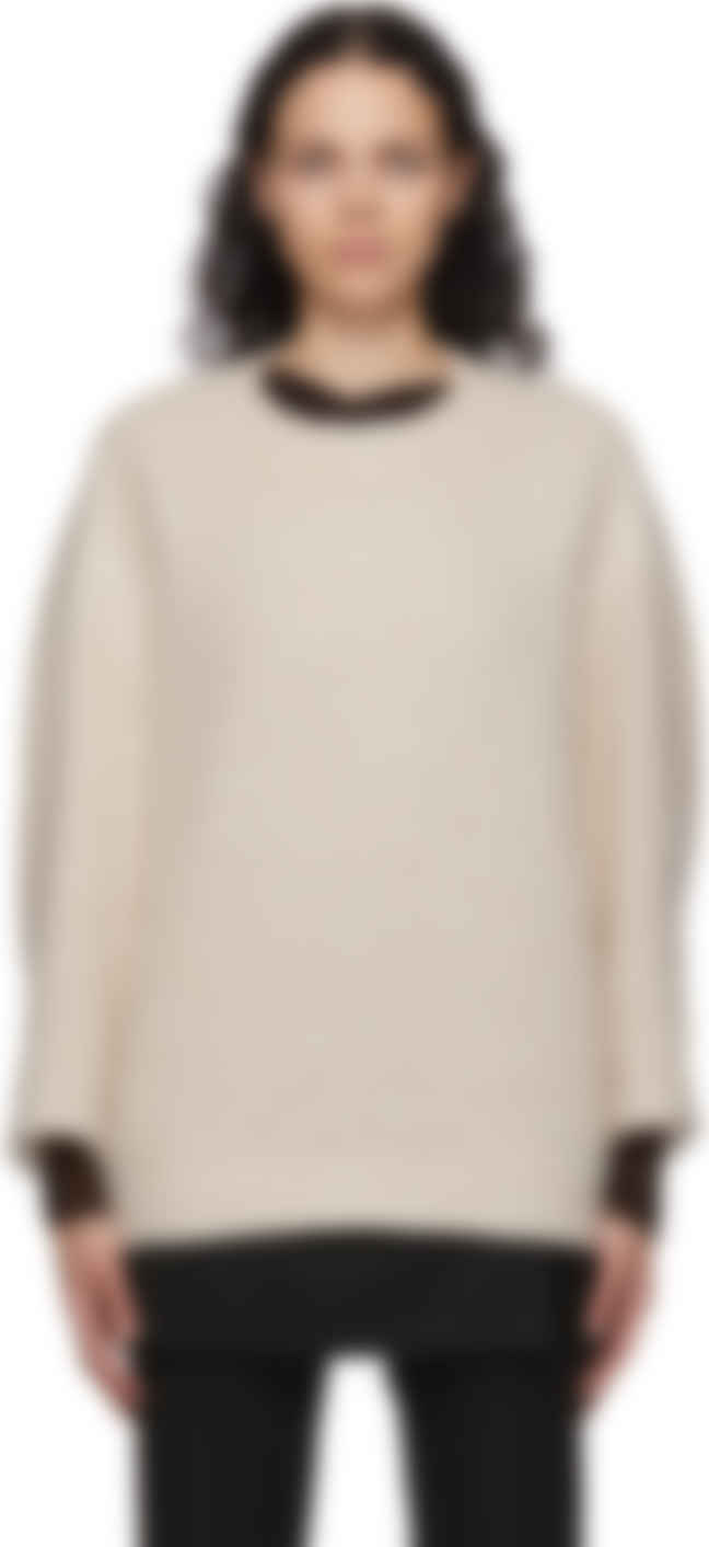 Off white oversized sweater clearance