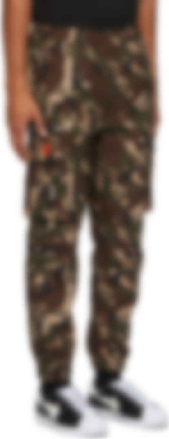 khaki camo cargo pants