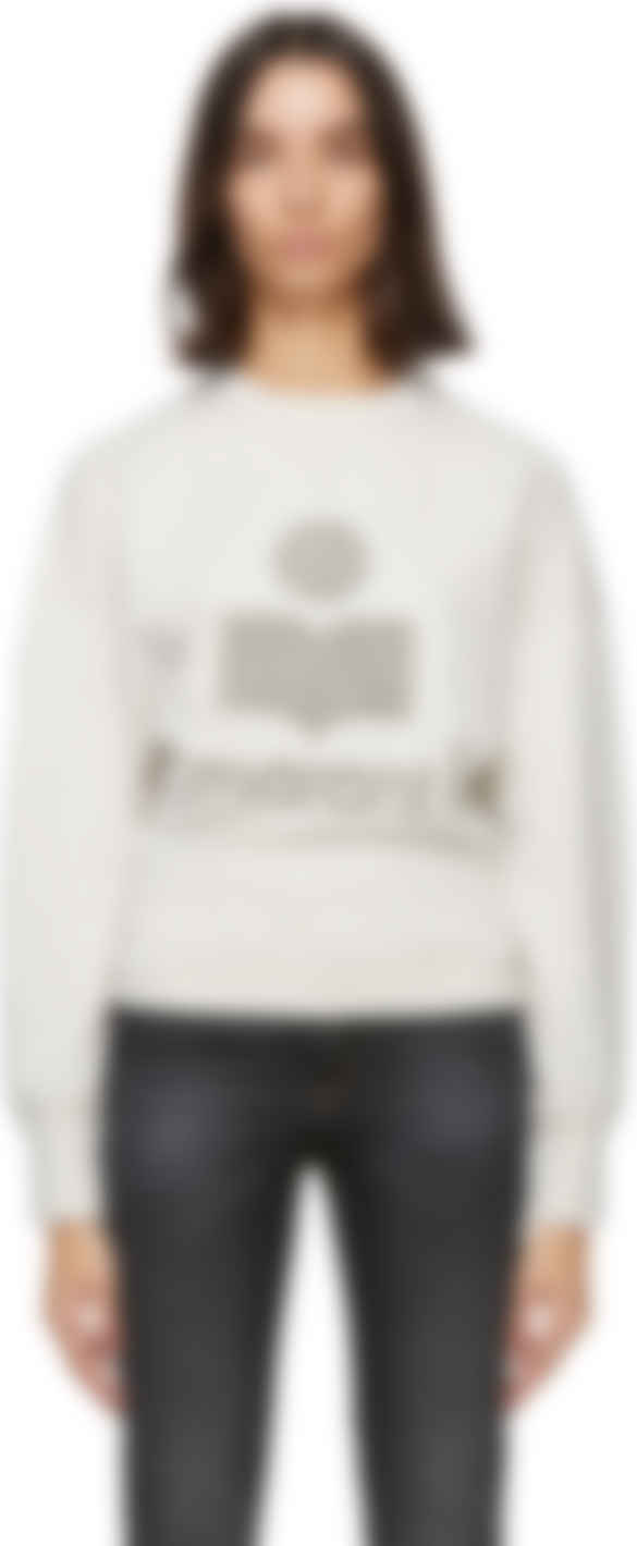 Grey Off White Teloya Sweatshirt By Isabel Marant Etoile On Sale