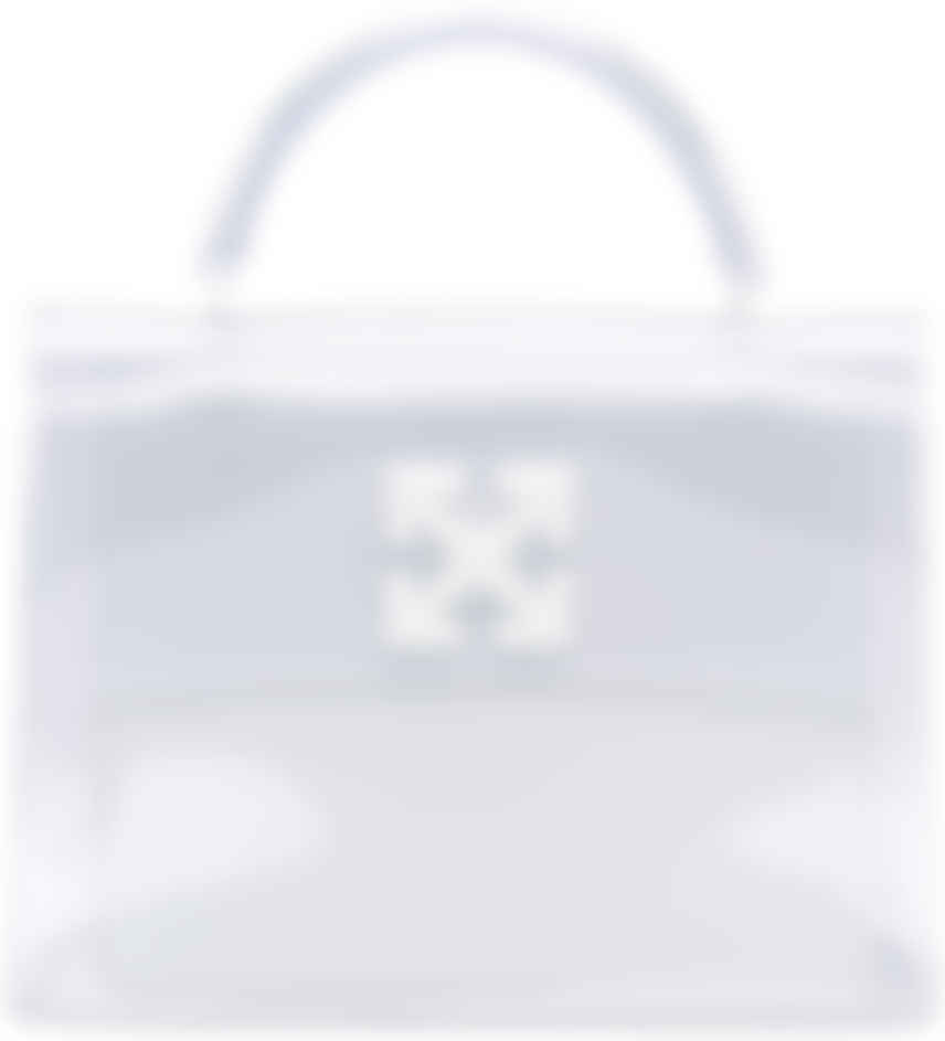 off white transparent luggage