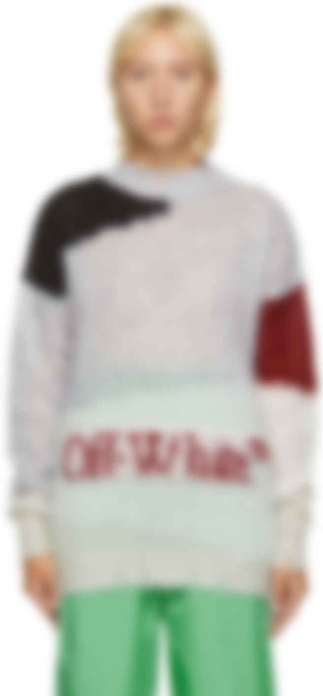 off white sweater grey
