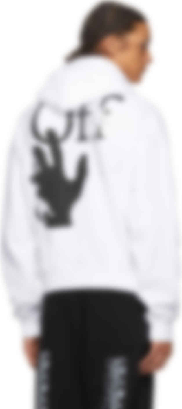 off white hand painters hoodie