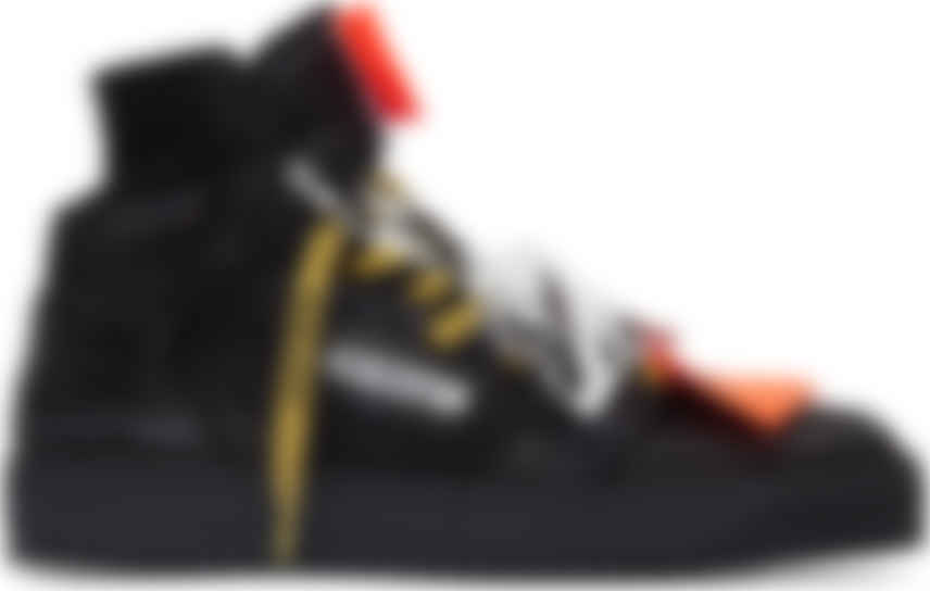 off white black high top sneakers