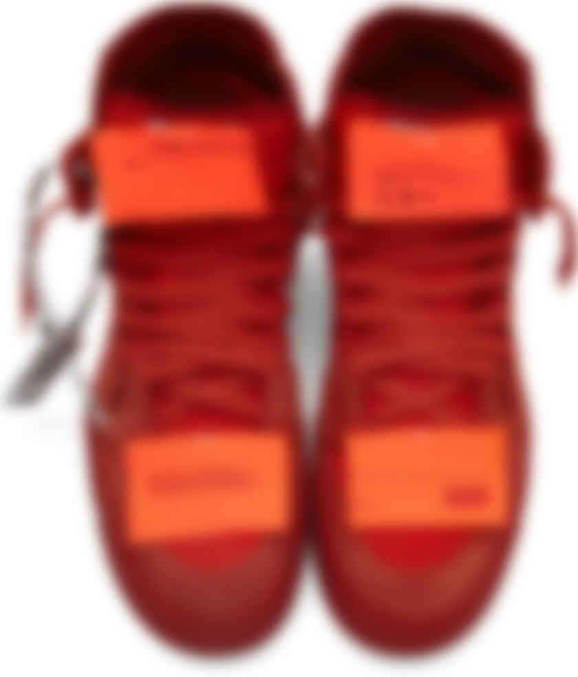 red off court sneakers