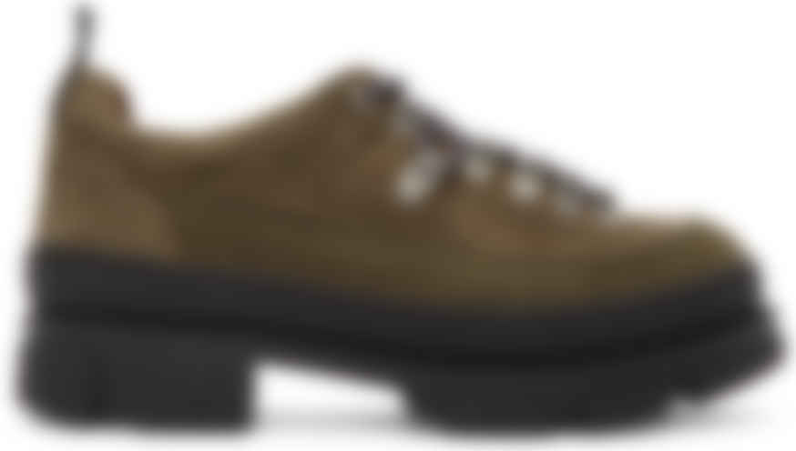 green suede ankle boots