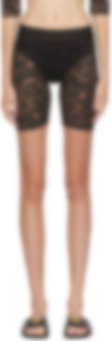 black lace cycling shorts