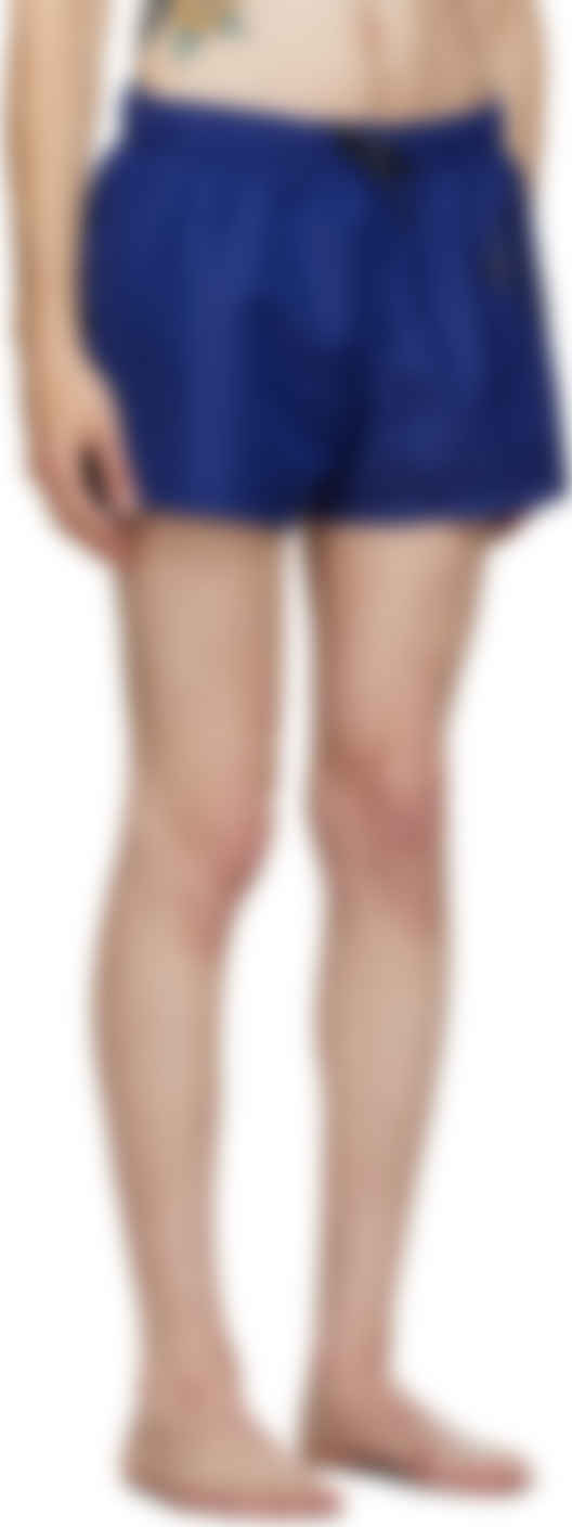 versace blue swim shorts