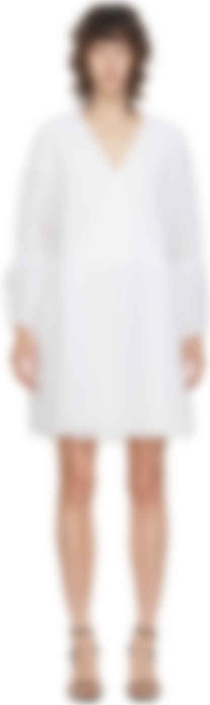 white peplum dress with sleeves