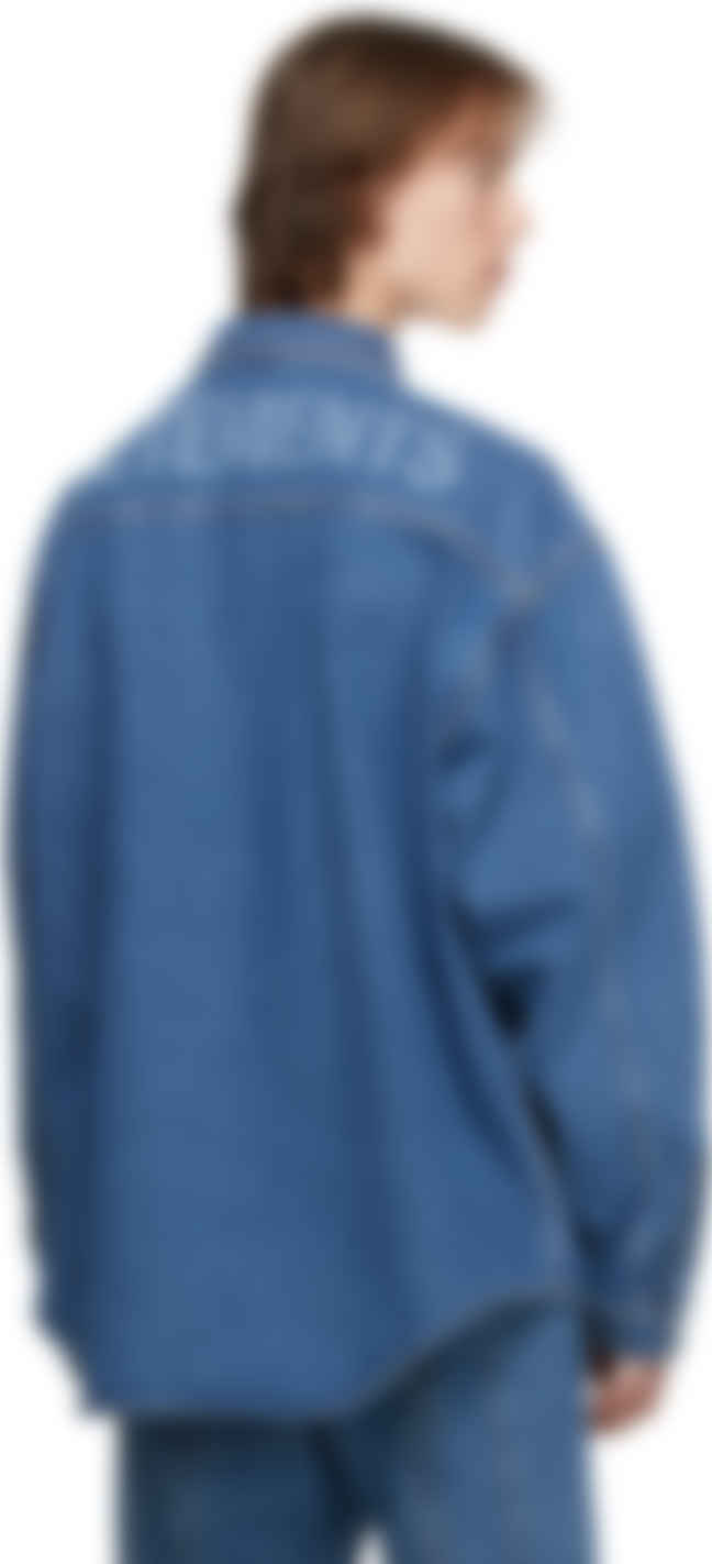 vetements denim shirt