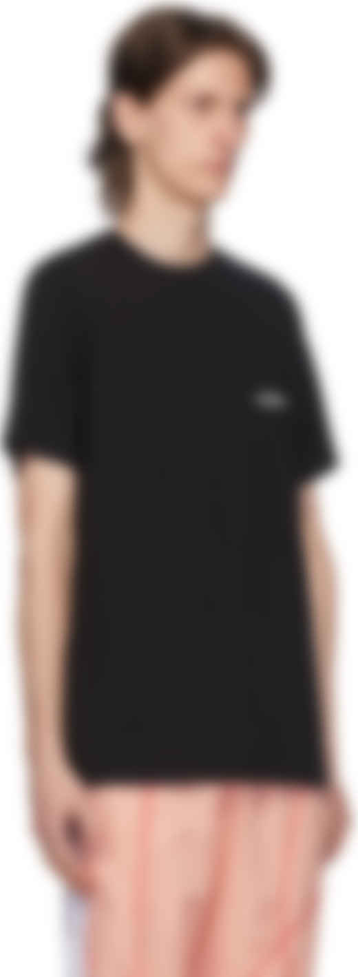 black t shirt front back