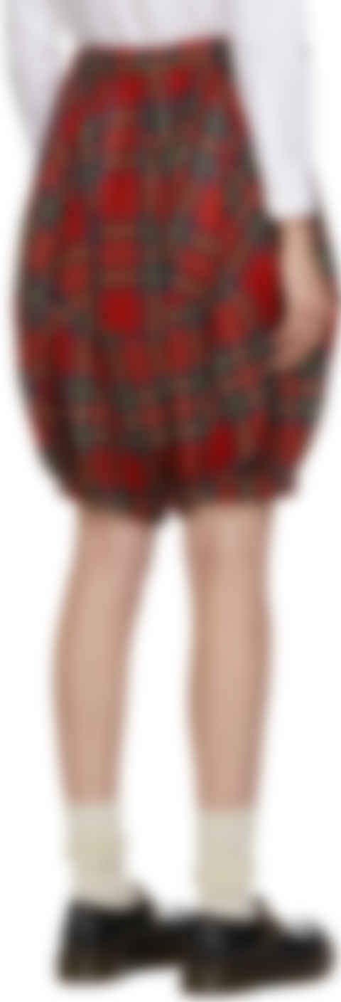 tartan cropped trousers