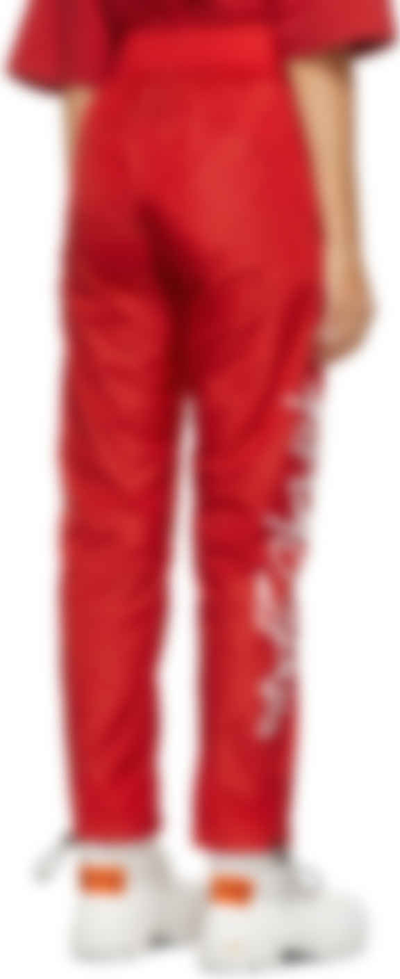 palm angels red track pants