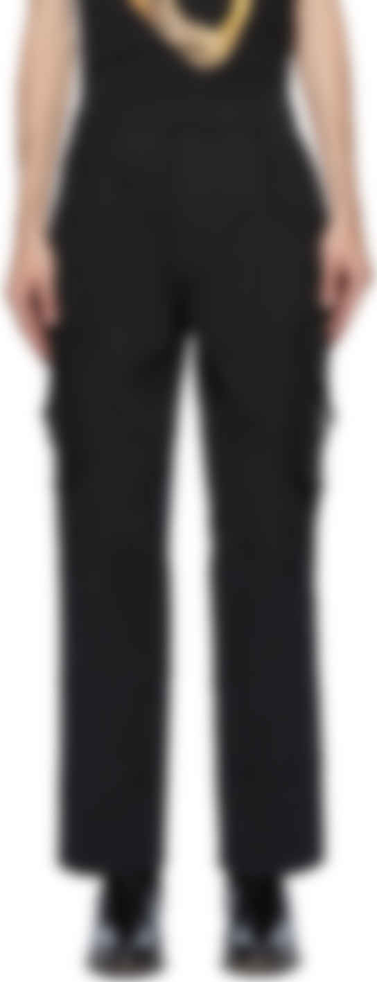 plain black cargo pants