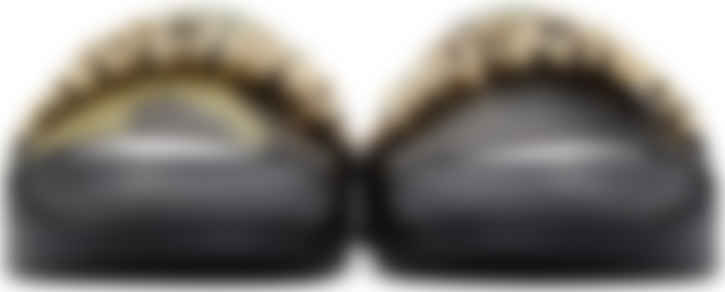 moschino multicolor slides