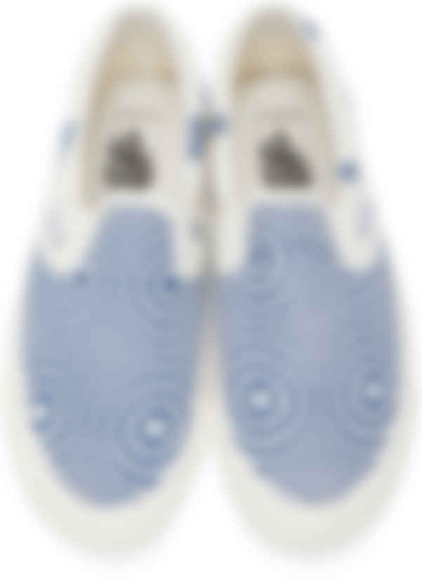 blue and white check vans