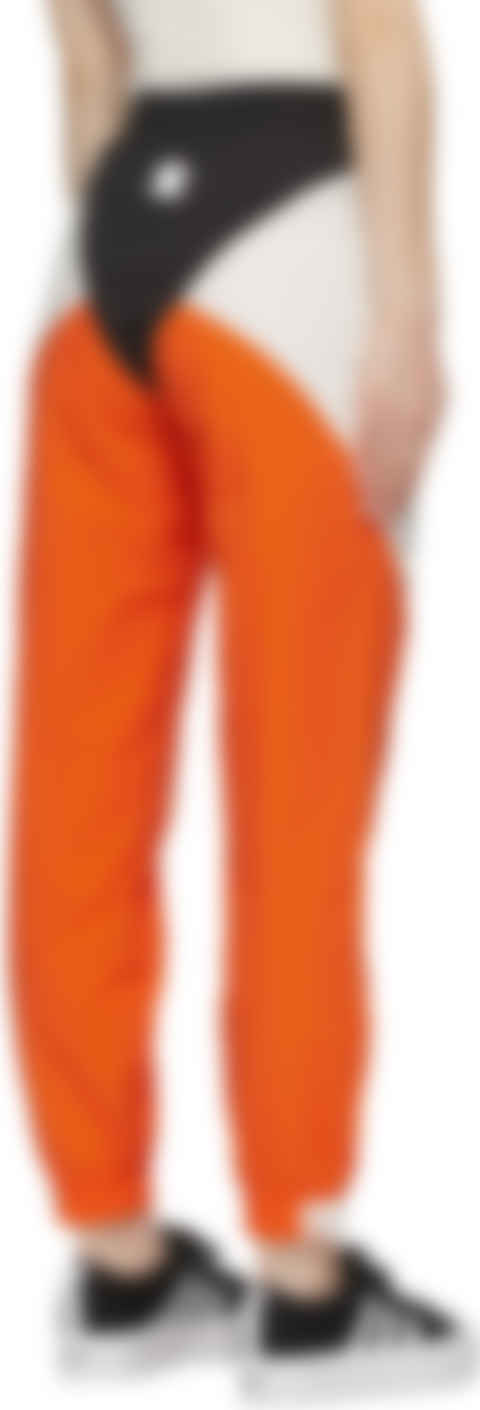 orange adidas sweatpants