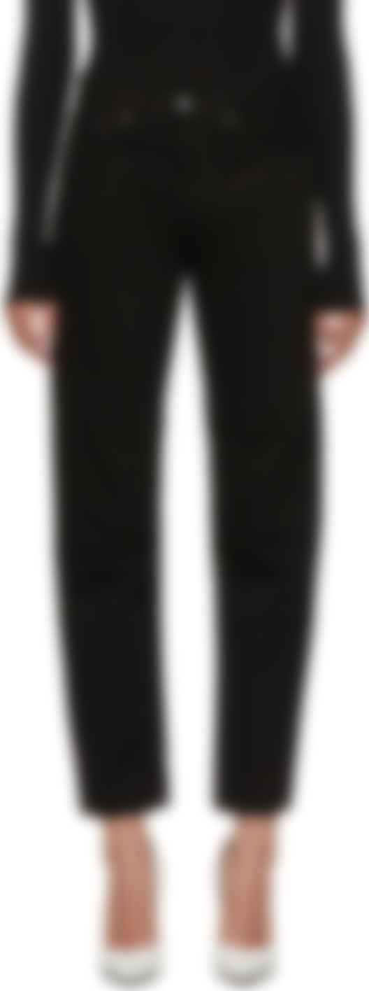 toteme straight denim black