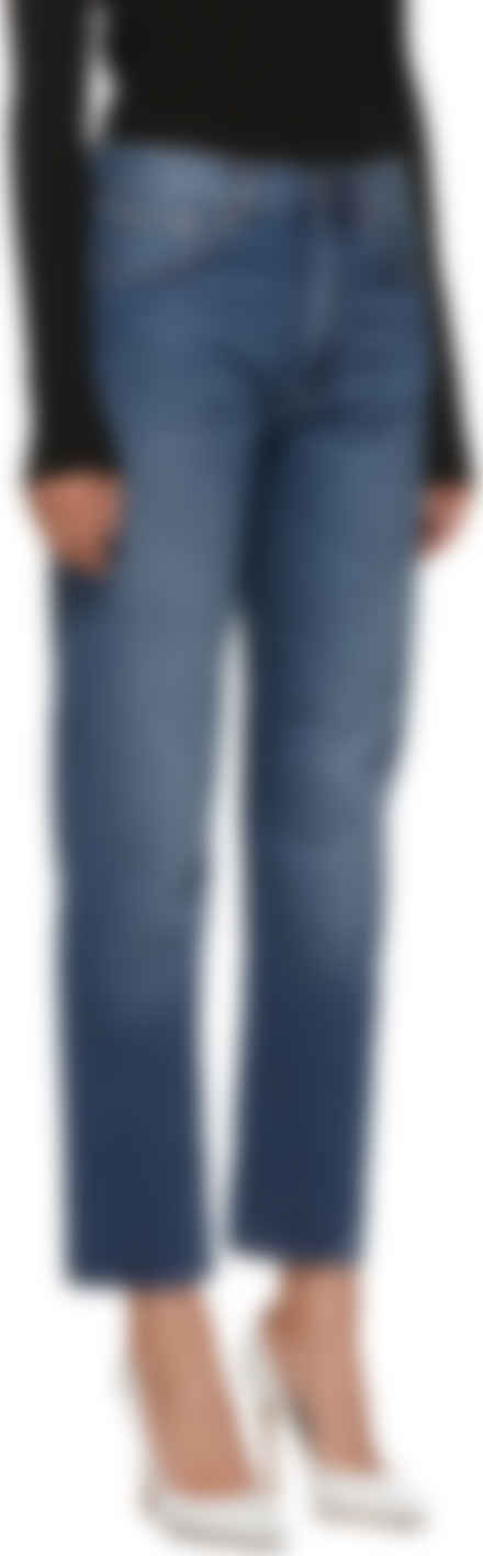 toteme original denim washed blue