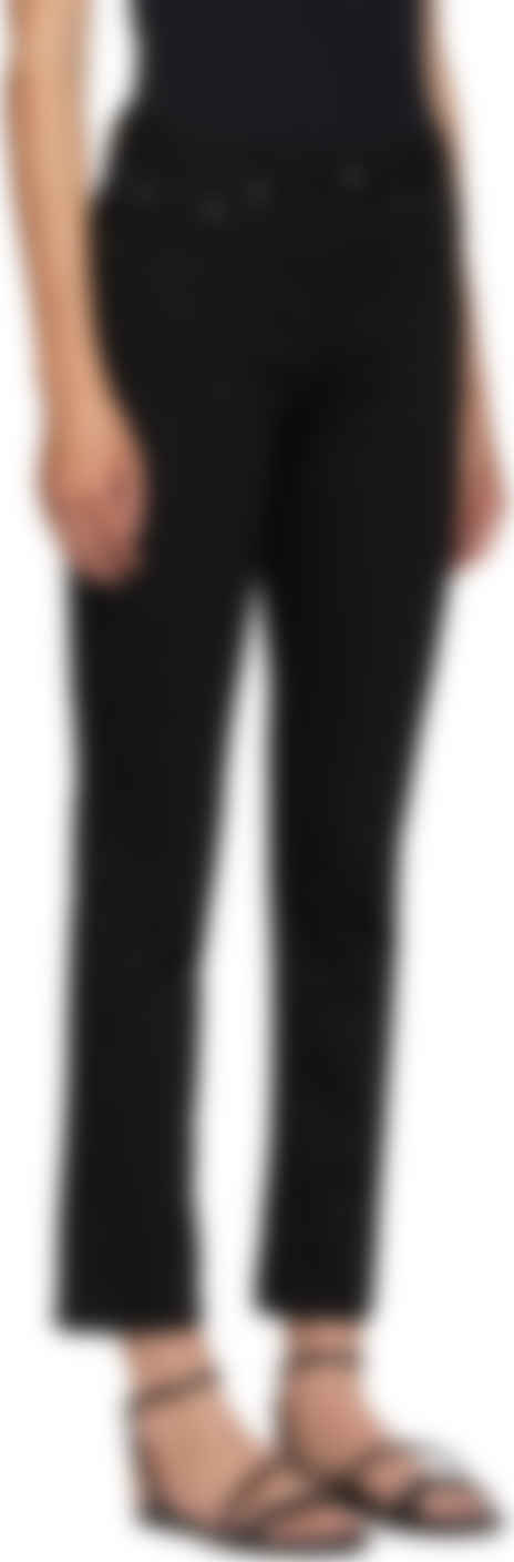 toteme straight denim black