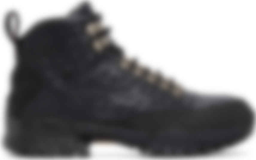 black ostrich boots
