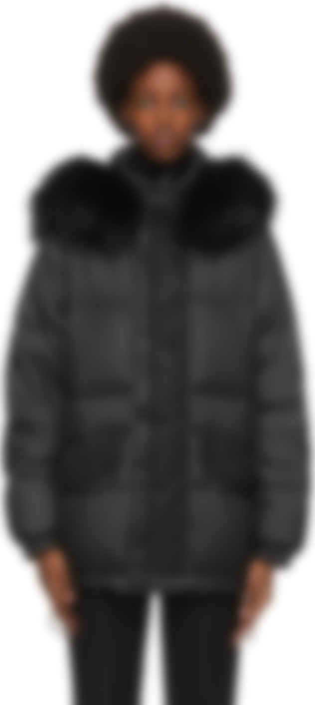 Ssense 折扣季 Mr Mrs Italy 黑色羽绒大衣加入折扣