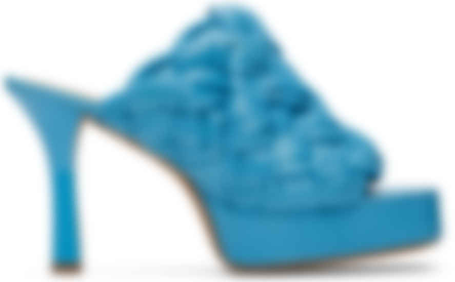 bottega veneta blue heels