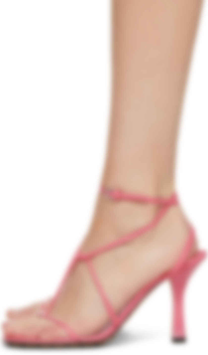 pink strappy sandals