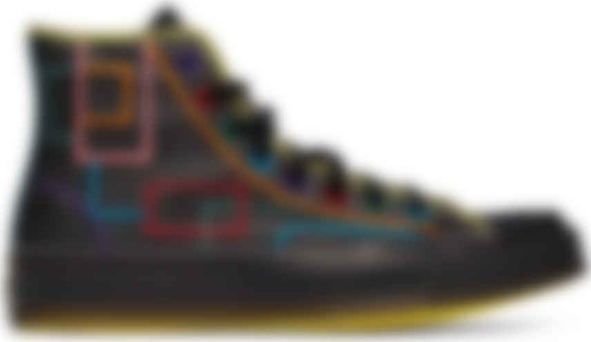 multicolor transparent sole chuck 70 high sneakers