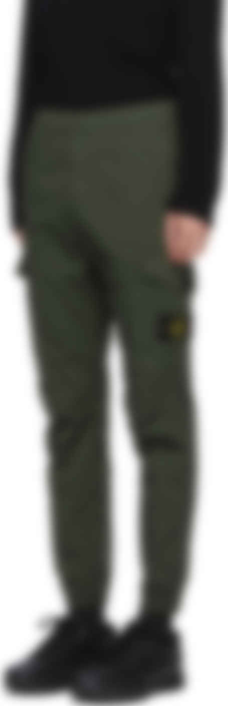 stone island cargo green