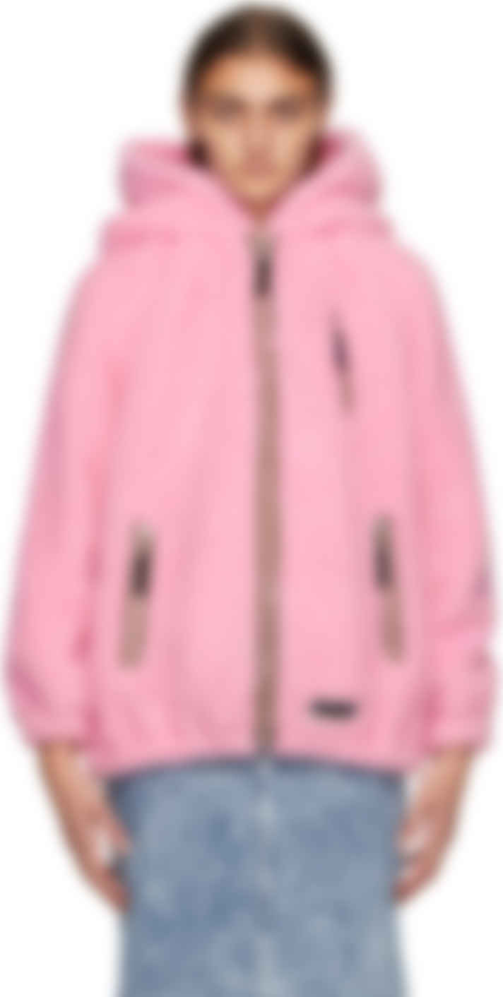 pink zip up jacket