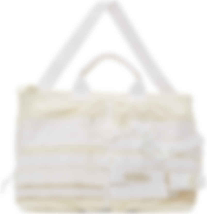 032c White Adidas Originals Edition Logo Duffle Bag Ssense