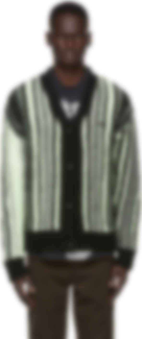 black and yellow cardigan