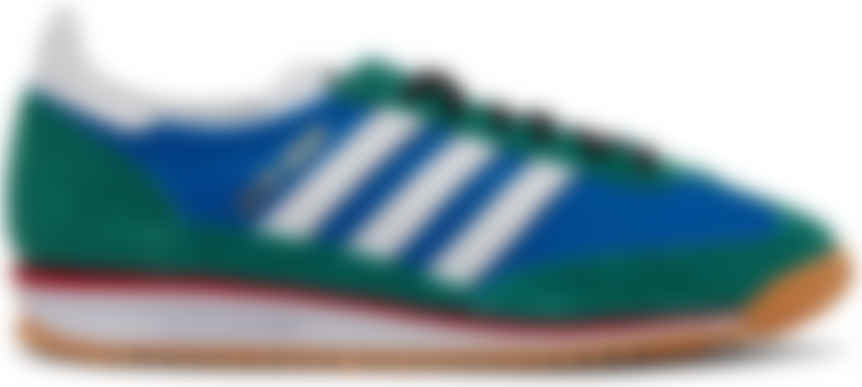 blue and green adidas