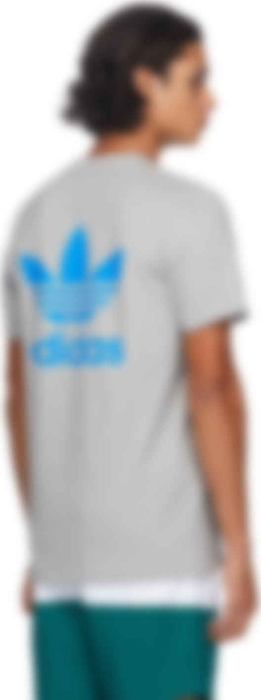 Noah Nyc Adidas Originals Edition グレー シェル ロゴ T シャツ Ssense 日本