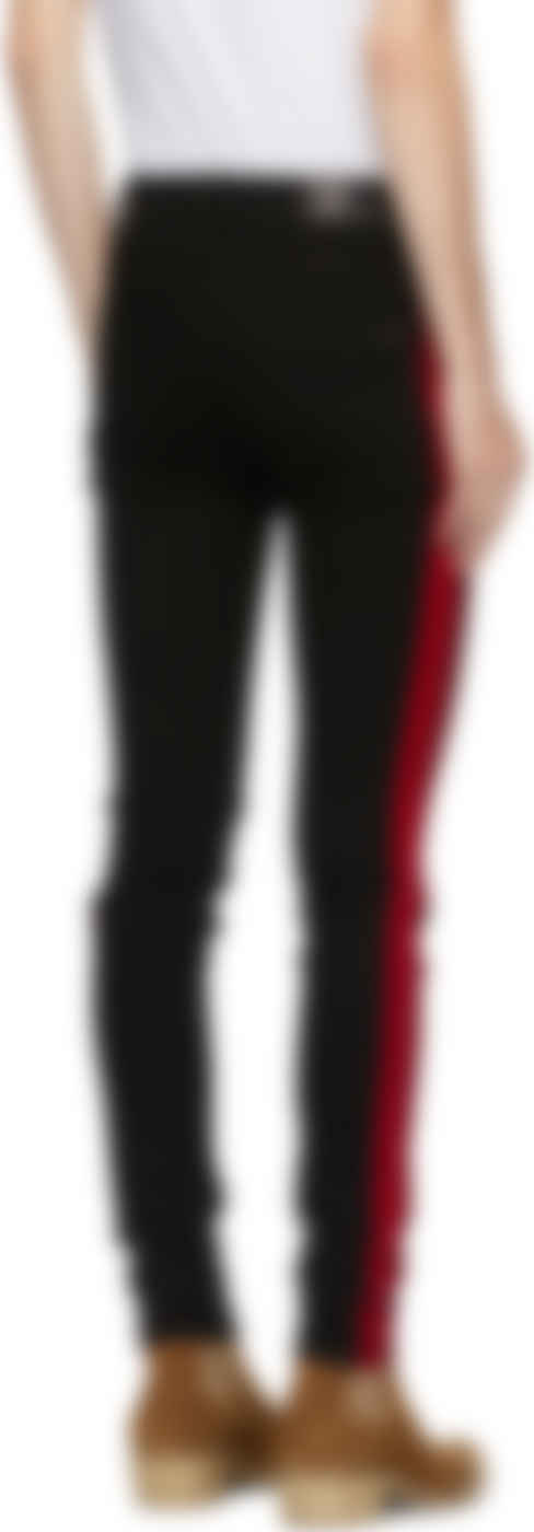 amiri red stripe jeans