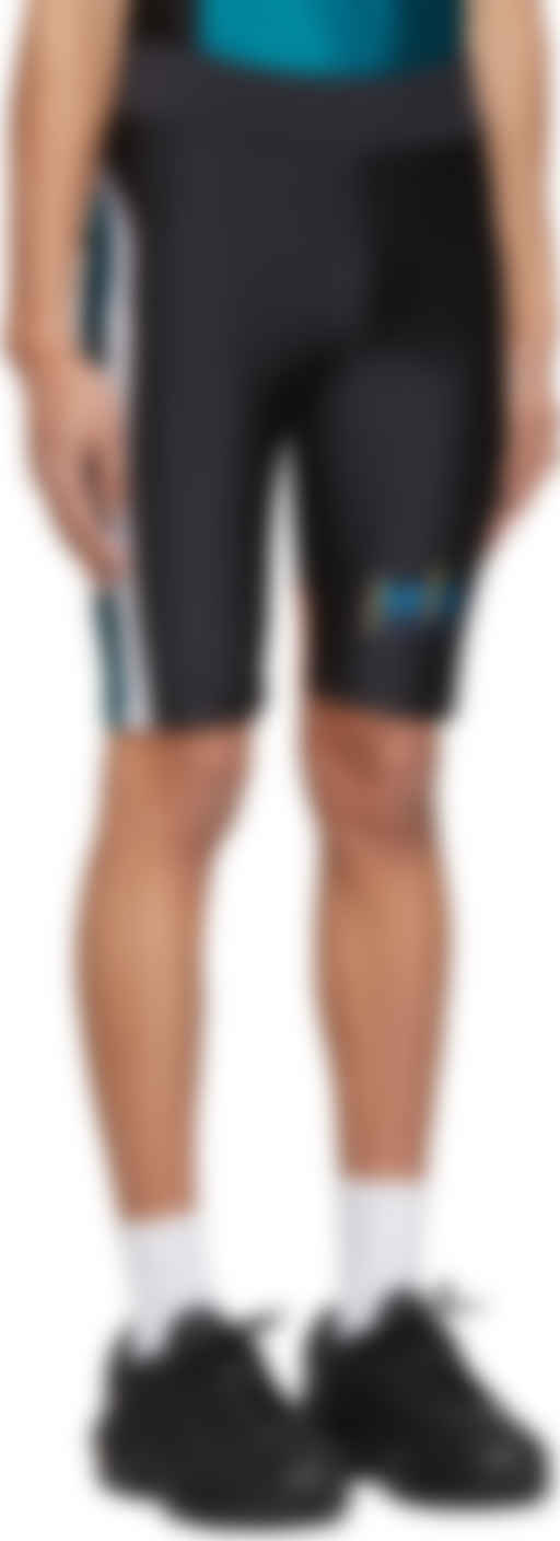 green cycling shorts