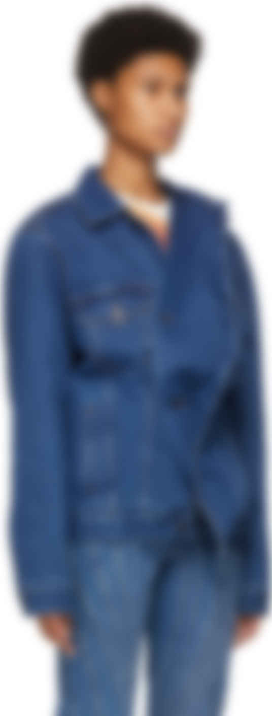y project denim jacket long sleeves