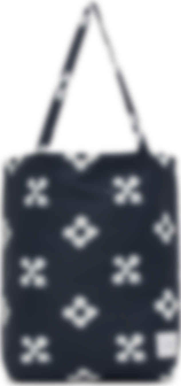 navy floral bag