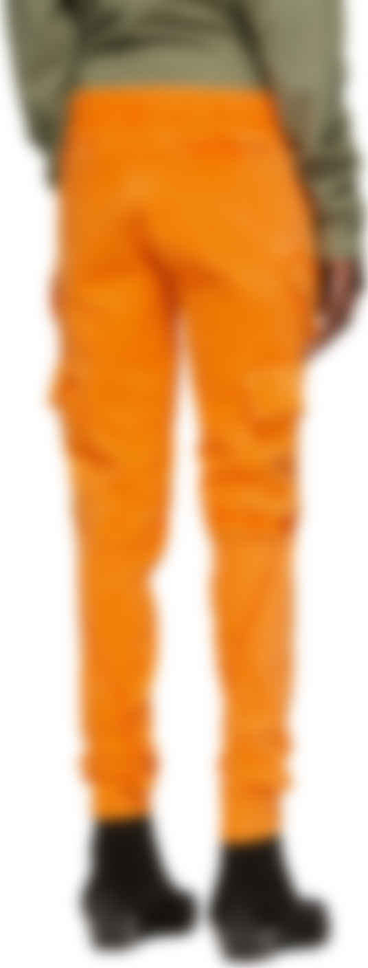 orange army cargo pants