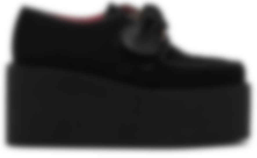 Ssense 折扣季 Molly Goddard 黑色underground 联名triple 绒面革德比鞋加入折扣